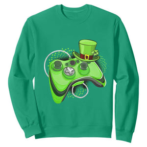 Irish Video Game Controller St Patrick Day Gamer Sweatshirt TS10 Irish Green Print Your Wear
