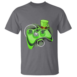 Irish Video Game Controller St Patrick Day Gamer T Shirt TS10 Charcoal Print Your Wear