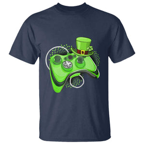 Irish Video Game Controller St Patrick Day Gamer T Shirt TS10 Navy Print Your Wear