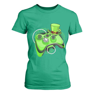 Irish Video Game Controller St Patrick Day Gamer T Shirt For Women TS10 Irish Green Print Your Wear