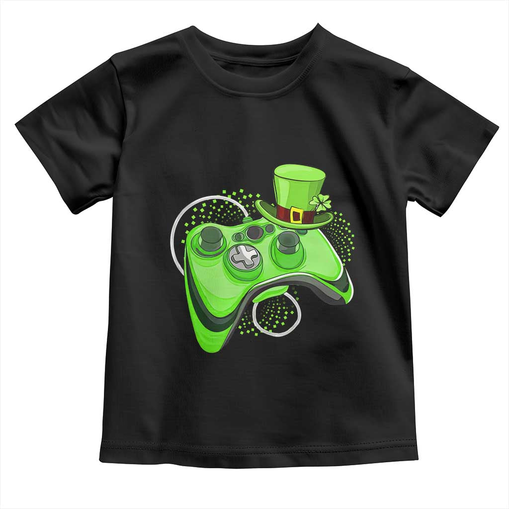 Irish Video Game Controller St Patrick Day Gamer Toddler T Shirt TS10 Black Print Your Wear
