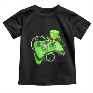 Irish Video Game Controller St Patrick Day Gamer Toddler T Shirt TS10 Black Print Your Wear