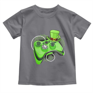 Irish Video Game Controller St Patrick Day Gamer Toddler T Shirt TS10 Charcoal Print Your Wear