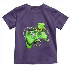 Irish Video Game Controller St Patrick Day Gamer Toddler T Shirt TS10 Purple Print Your Wear