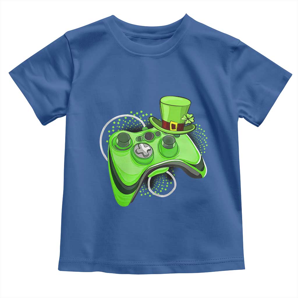 Irish Video Game Controller St Patrick Day Gamer Toddler T Shirt TS10 Royal Blue Print Your Wear