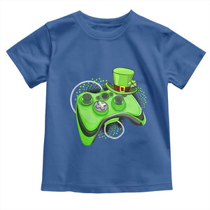 Irish Video Game Controller St Patrick Day Gamer Toddler T Shirt TS10 Royal Blue Print Your Wear
