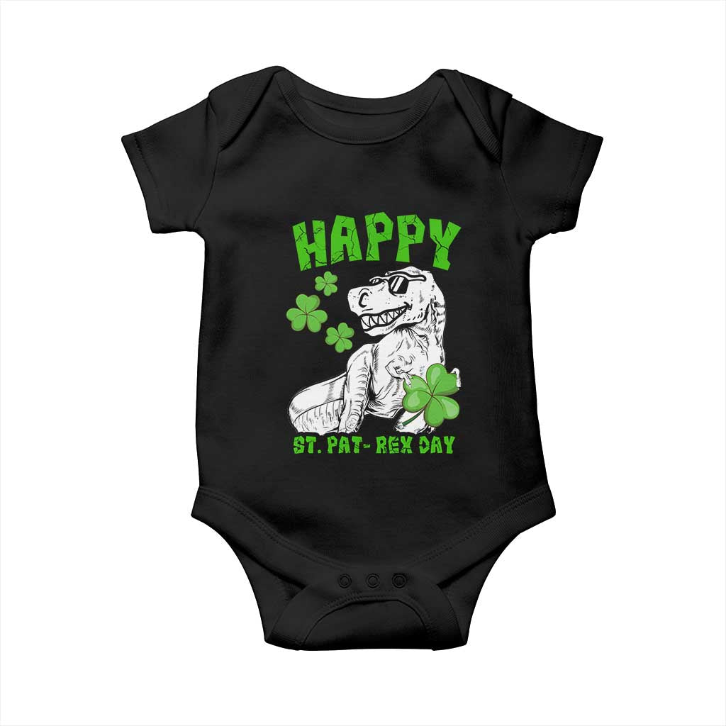 Dinosaur St Patricks Day Baby Onesie Irish Boy School Toddler TS10 Black Print Your Wear