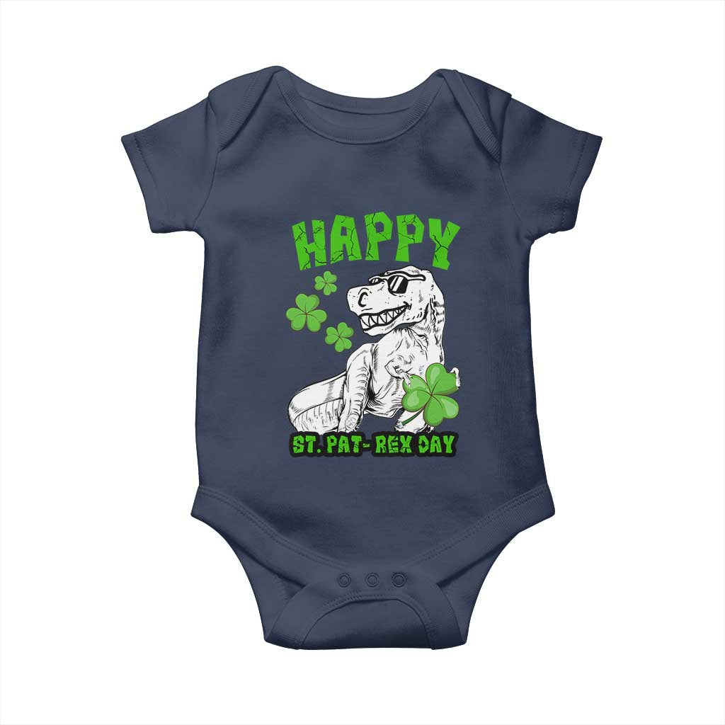 Dinosaur St Patricks Day Baby Onesie Irish Boy School Toddler TS10 Navy Print Your Wear