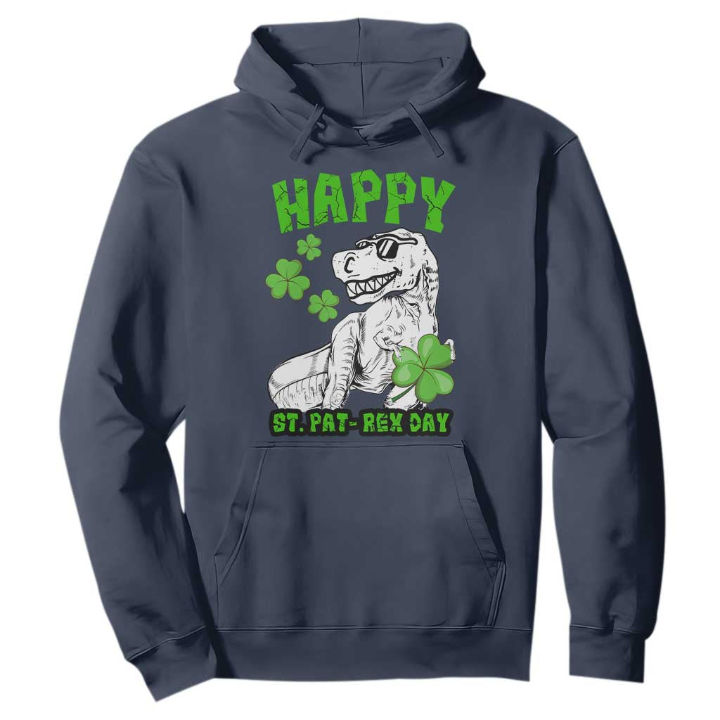 Dinosaur St Patricks Day Hoodie Irish Boy School Toddler TS10 Navy Print Your Wear