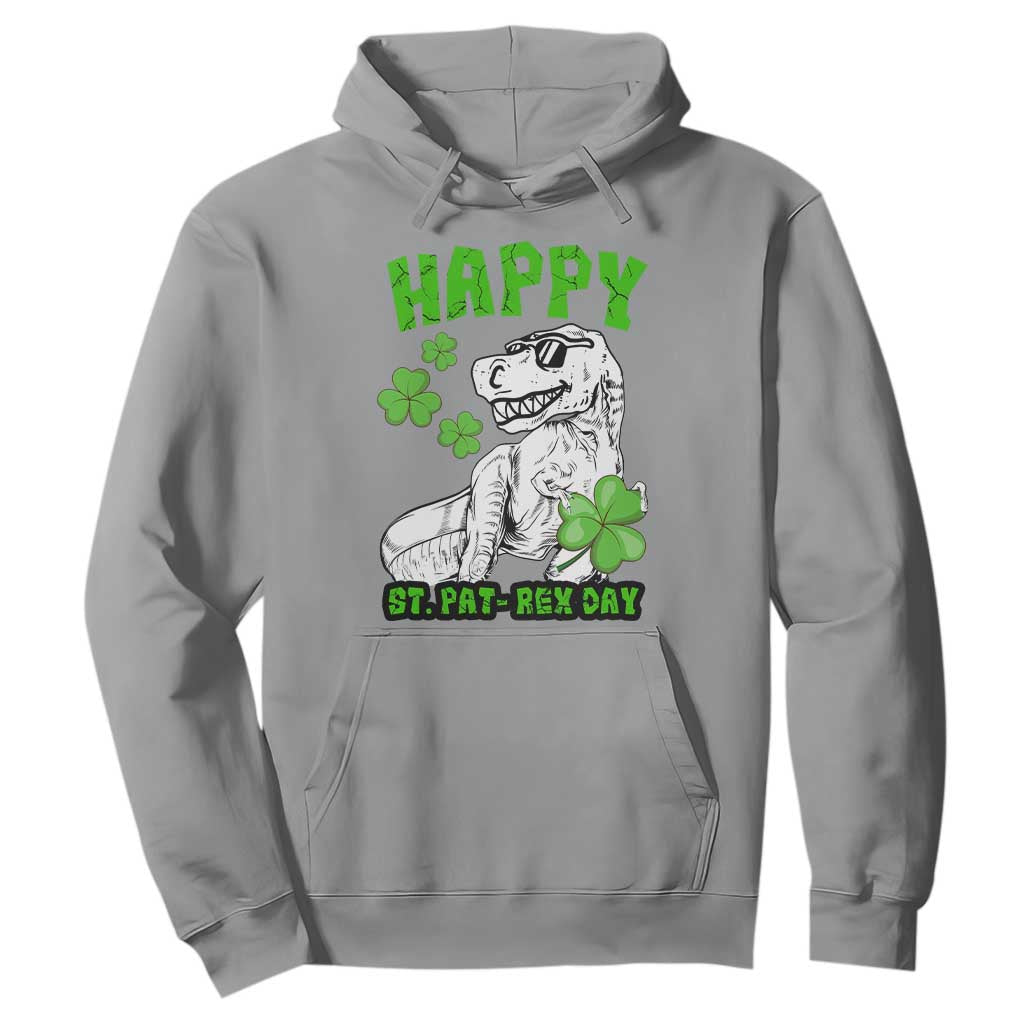 Dinosaur St Patricks Day Hoodie Irish Boy School Toddler TS10 Sport Gray Print Your Wear