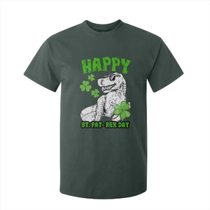 Dinosaur St Patricks Day T Shirt For Kid Irish Boy School Toddler TS10 Dark Forest Green Print Your Wear