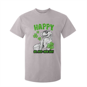 Dinosaur St Patricks Day T Shirt For Kid Irish Boy School Toddler TS10 Ice Gray Print Your Wear