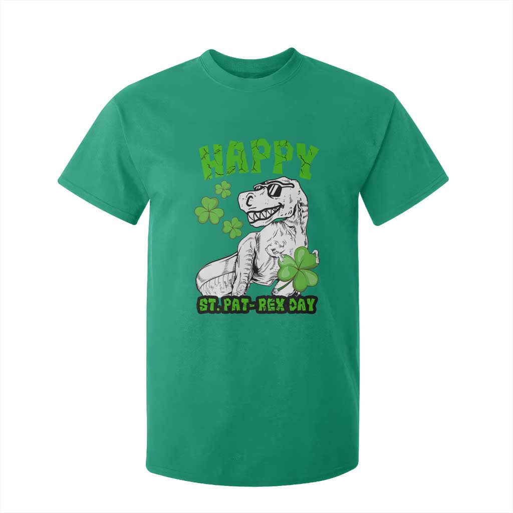 Dinosaur St Patricks Day T Shirt For Kid Irish Boy School Toddler TS10 Irish Green Print Your Wear