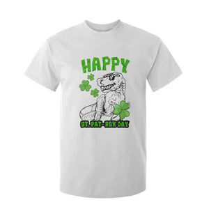 Dinosaur St Patricks Day T Shirt For Kid Irish Boy School Toddler TS10 White Print Your Wear