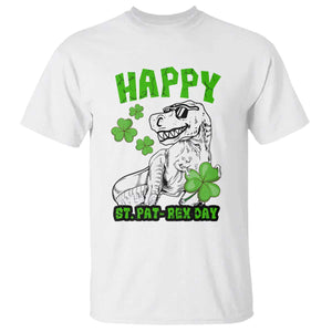 Dinosaur St Patricks Day T Shirt Irish Boy School Toddler TS10 White Print Your Wear