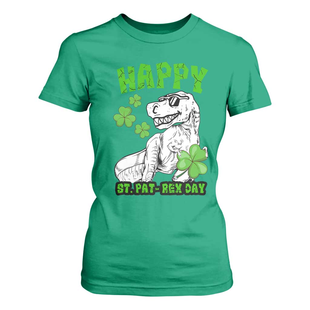 Dinosaur St Patricks Day T Shirt For Women Irish Boy School Toddler TS10 Irish Green Print Your Wear