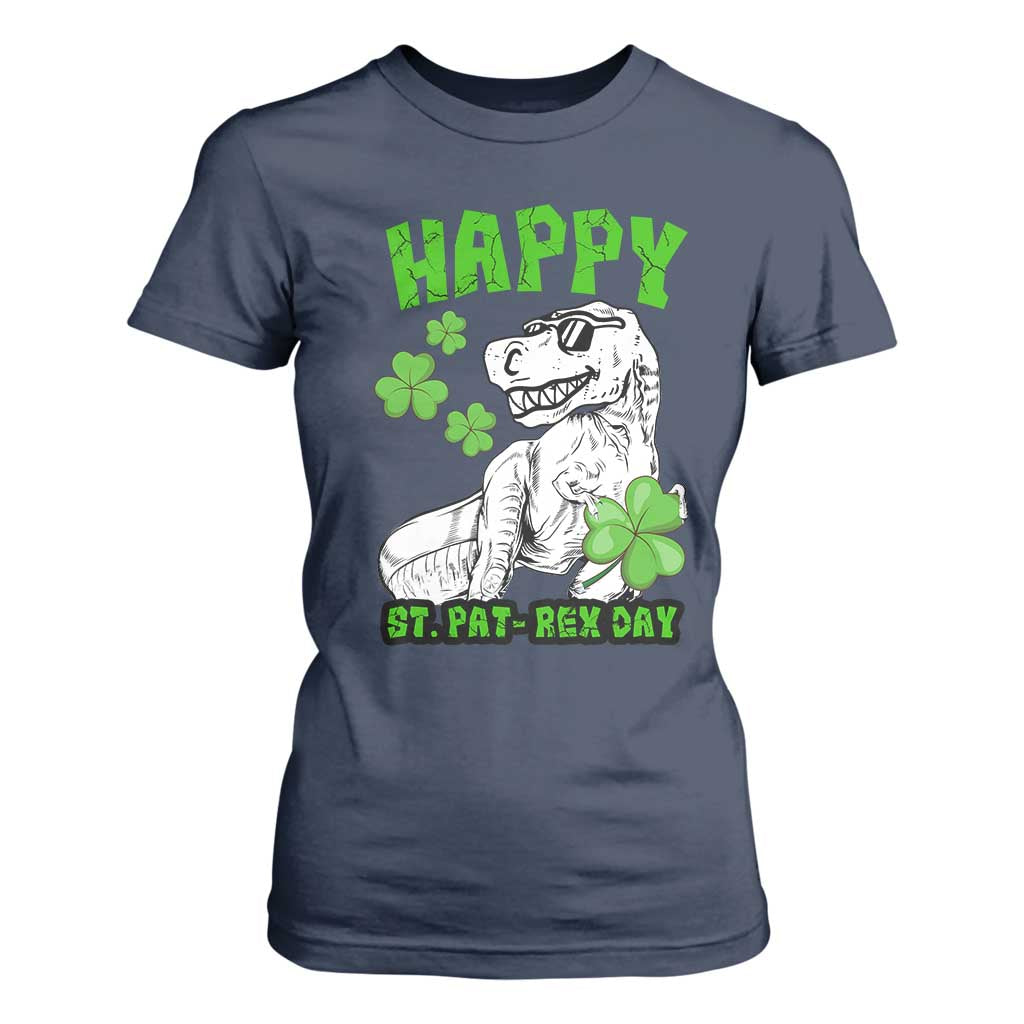 Dinosaur St Patricks Day T Shirt For Women Irish Boy School Toddler TS10 Navy Print Your Wear