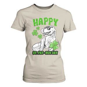 Dinosaur St Patricks Day T Shirt For Women Irish Boy School Toddler TS10 Sand Print Your Wear