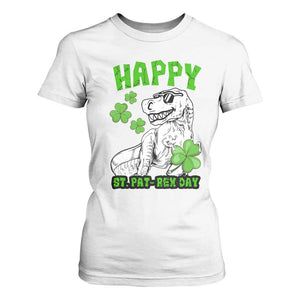 Dinosaur St Patricks Day T Shirt For Women Irish Boy School Toddler TS10 White Print Your Wear
