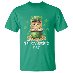 St. Patrick's Day Irish Cat T Shirt Kitty Saint Pattys Lucky Shamrocks TS10 Irish Green Print Your Wear