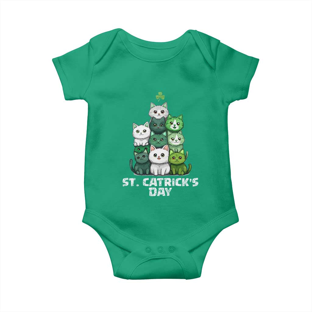 St. Patrick's Day Irish Cat Baby Onesie Cute Cats Saint Pattys TS10 Irish Green Print Your Wear