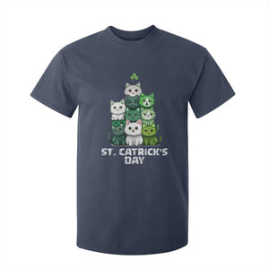 St. Patrick's Day Irish Cat T Shirt For Kid Cute Cats Saint Pattys TS10 Navy Print Your Wear