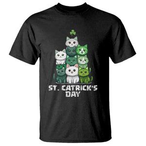 St. Patrick's Day Irish Cat T Shirt Cute Cats Saint Pattys TS10 Black Print Your Wear