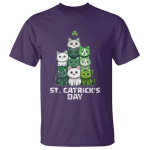 St. Patrick's Day Irish Cat T Shirt Cute Cats Saint Pattys TS10 Purple Print Your Wear