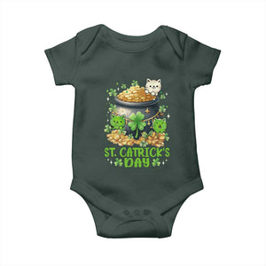 Cats St Patricks Day Baby Onesie Pot Of Gold Kitty Lover Lucky Irish TS10 Print Your Wear
