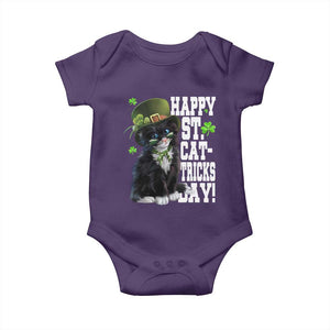 Shamrock Cat St Patricks Day Baby Onesie Kitty Mom Gift TS10 Purple Print Your Wear
