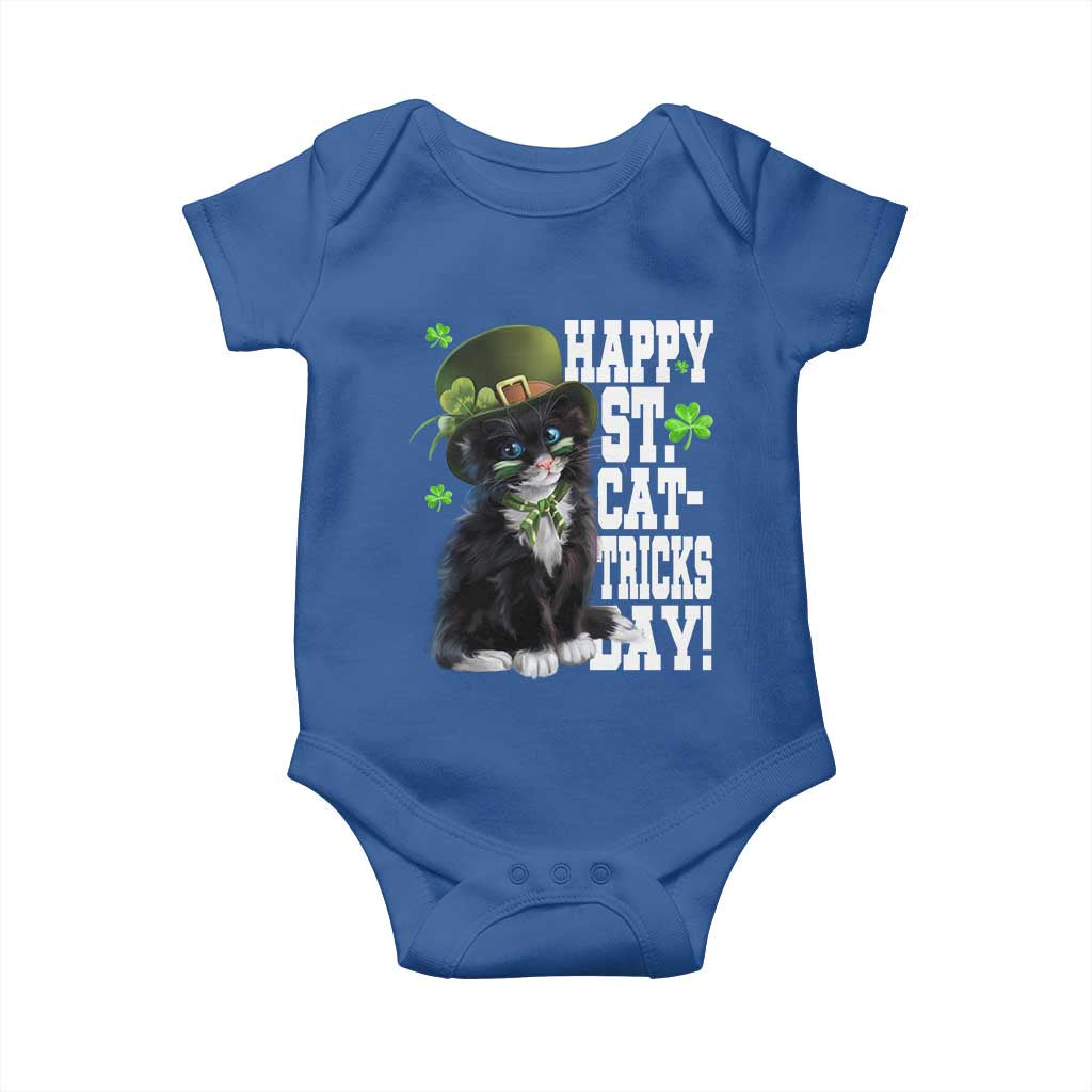Shamrock Cat St Patricks Day Baby Onesie Kitty Mom Gift TS10 Royal Blue Print Your Wear
