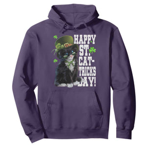 Shamrock Cat St Patricks Day Hoodie Kitty Mom Gift TS10 Purple Print Your Wear