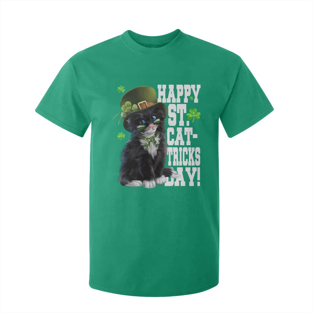 Shamrock Cat St Patricks Day T Shirt For Kid Kitty Mom Gift TS10 Irish Green Print Your Wear