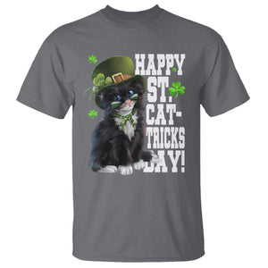 Shamrock Cat St Patricks Day T Shirt Kitty Mom Gift TS10 Charcoal Print Your Wear