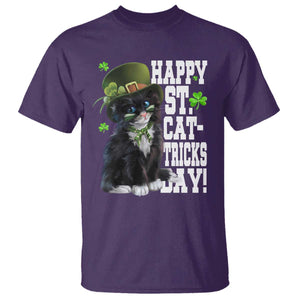 Shamrock Cat St Patricks Day T Shirt Kitty Mom Gift TS10 Purple Print Your Wear