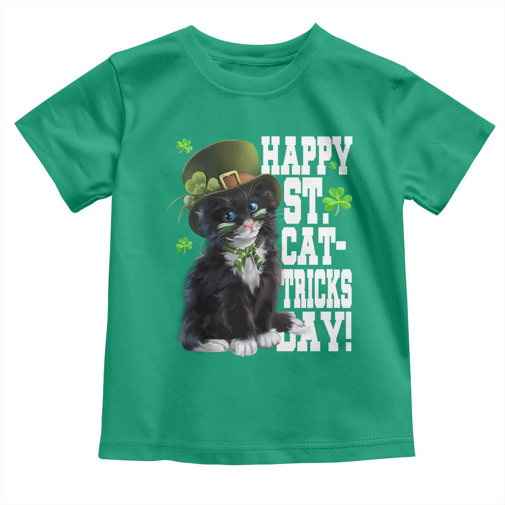 Shamrock Cat St Patricks Day Toddler T Shirt Kitty Mom Gift TS10 Irish Green Print Your Wear