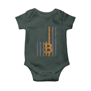 BTC Bitcoin American Flag Baby Onesie Crypto Buy the Dip TS10 Print Your Wear