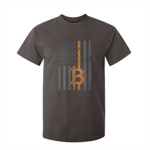 BTC Bitcoin American Flag T Shirt For Kid Crypto Buy the Dip TS10 Dark Chocolate Print Your Wear