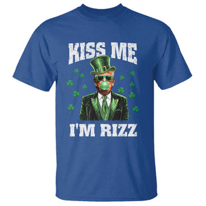 St. Patrick's Day Trump Bubble Gum T Shirt Funny Irish Kiss Me I'm Rizz TS10 Royal Blue Print Your Wear