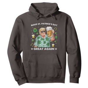 Funny Trump St Patrick's Day Hoodie Funny Beer Drinking TS10 Dark Chocolate Print Your Wear