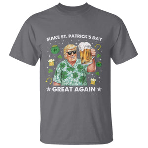 Funny Trump St Patrick's Day T Shirt Funny Beer Drinking TS10 Charcoal Print Your Wear