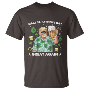 Funny Trump St Patrick's Day T Shirt Funny Beer Drinking TS10 Dark Chocolate Print Your Wear