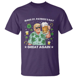 Funny Trump St Patrick's Day T Shirt Funny Beer Drinking TS10 Purple Print Your Wear