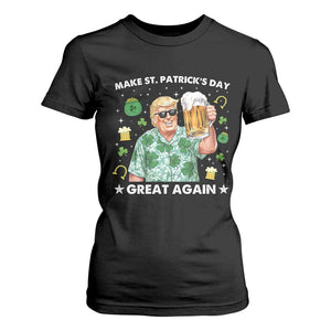 Funny Trump St Patrick's Day T Shirt For Women Funny Beer Drinking TS10 Black Print Your Wear