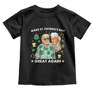 Funny Trump St Patrick's Day Toddler T Shirt Funny Beer Drinking TS10 Black Print Your Wear