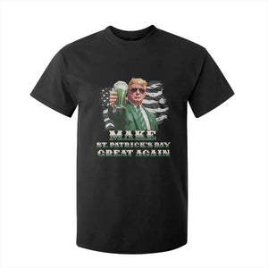 Make St Patricks Day Great Again Trump T Shirt For Kid Funny Irish American Flag TS10 Black Print Your Wear