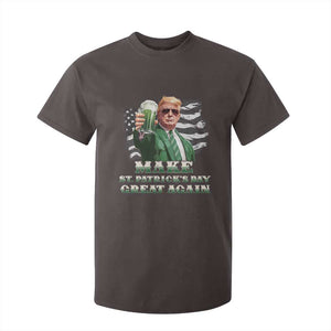 Make St Patricks Day Great Again Trump T Shirt For Kid Funny Irish American Flag TS10 Dark Chocolate Print Your Wear