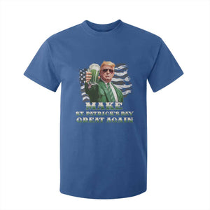 Make St Patricks Day Great Again Trump T Shirt For Kid Funny Irish American Flag TS10 Royal Blue Print Your Wear