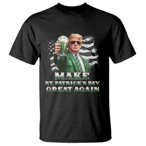 Make St Patricks Day Great Again Trump T Shirt Funny Irish American Flag TS10 Black Print Your Wear
