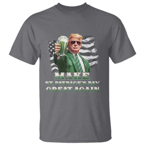 Make St Patricks Day Great Again Trump T Shirt Funny Irish American Flag TS10 Charcoal Print Your Wear